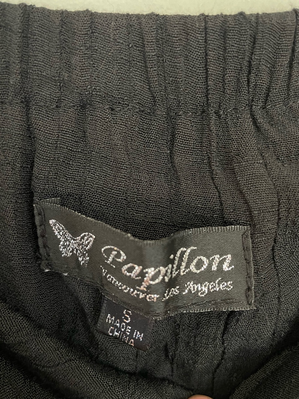 Papillon Black Tiered Maxi Skirt Size Small Whimsigoth Cottagecore Y2K Boho - Picture 4 of 8